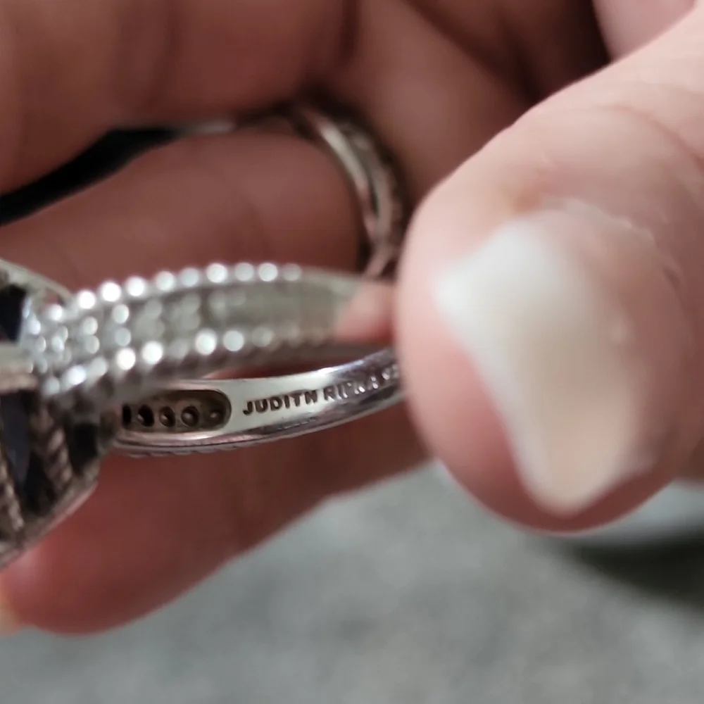 Judith ripka huge aqua ring. - Picture 4 of 5